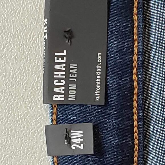 Kut from the Kloth Jeans Rachel Mom Women’s Plus Size 24W Dark Wash Hi-Rise - Picture 13 of 14